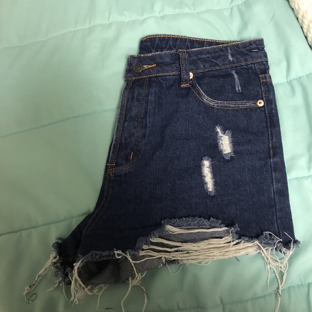 Distressed Jean Shorts